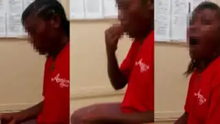 VIDEO: policía obliga a una joven a comerse dos condones