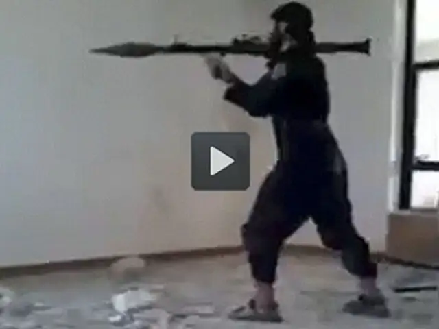 VIDEO: presunto yihadista muere al intentar disparar un lanzacohetes