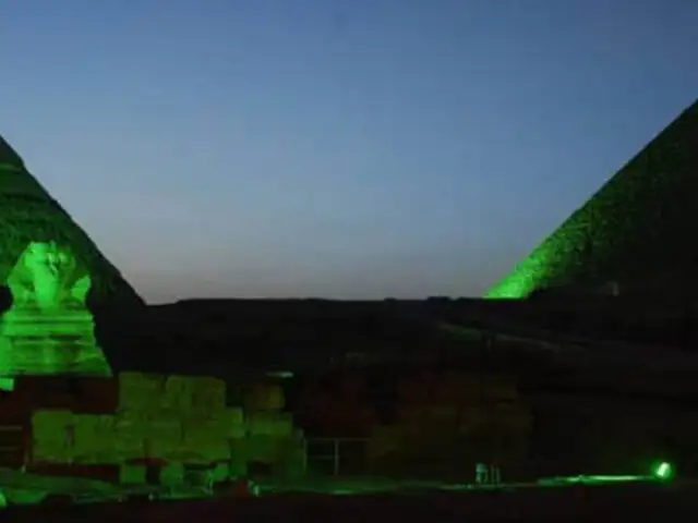 Monumentos del mundo se iluminan de verde por cambio climático