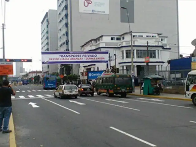 Reajustan desvíos por by pass de avenida 28 de Julio