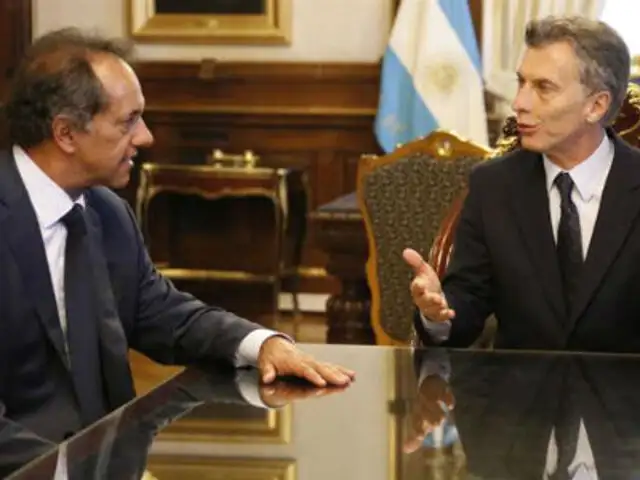 Argentina: Macri y Scioli se reencuentran en la Casa Rosada