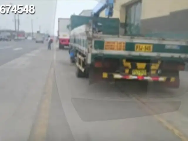 Callao: vecinos denuncian que camiones se estacionan invadiendo ciclovías