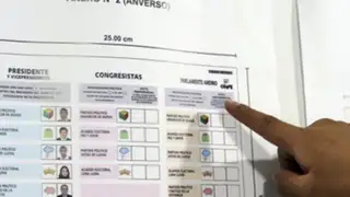 ONPE presenta diseño de cédulas de votación