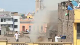Incendio se registró en casona del Centro de Lima