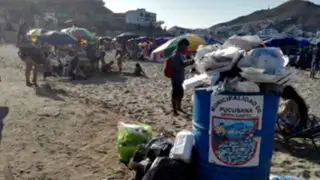 Desorden y suciedad: El otro rostro de la playa Naplo