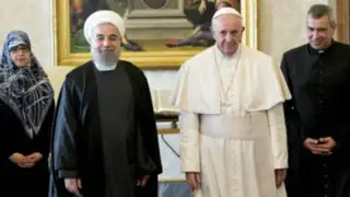 Vaticano: papa Francisco sostuvo histórica reunión con presidente de Irán