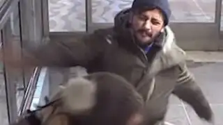 VIDEO: refugiado golpeó a mujer que intentó frustrar robo
