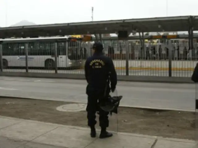 Protransporte pide a Mininter continuar convenio para dar seguridad en Metropolitano