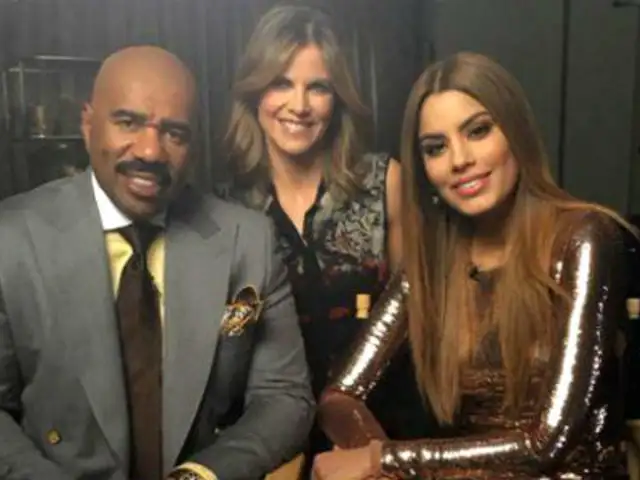 Así fue el reencuentro entre Ariadna Gutiérrez y Steve Harvey