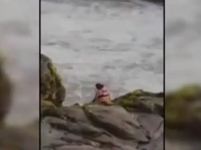 Huacho: rescatan a mujer que intentó suicidarse lanzándose al mar