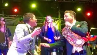 Cristian Castro y Grupo 5 cantaron juntos en Bolivia