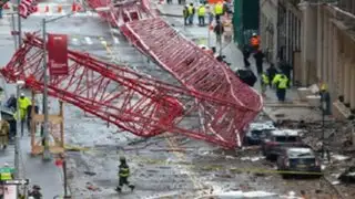 EEUU: caída de enorme grúa en Manhattan dejó un muerto y tres heridos