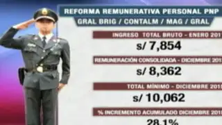 Las cifras de la reforma de sueldos en la Policía