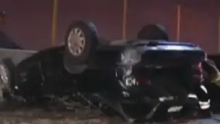Volcadura de vehículo deja un herido en Vía Evitamiento