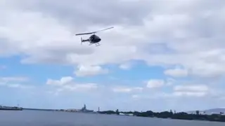 VIDEO: registran precisos instantes de caída de helicóptero en Hawái