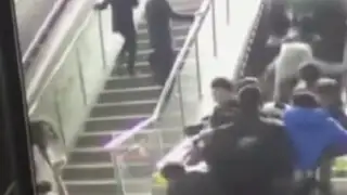 China: decenas de personas resultaron heridas en escalera eléctrica
