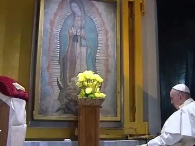 Papa Francisco cumple su sueño de rezar a solas ante la Virgen de Guadalupe