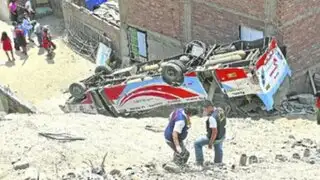 Empresa de transportes que provocó accidente en Manchay será suspendida