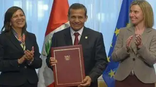 Ollanta Humala firmó convenio para la eliminación de la Visa Schengen