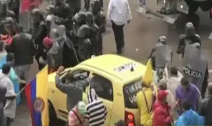 Taxistas protestan contra plataforma ‘Uber’ en Colombia