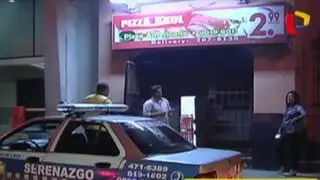 Lince: delincuentes armados asaltan pizzería y comensales