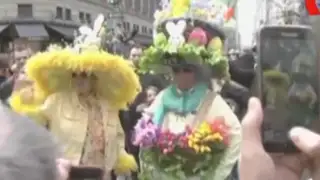 Realizan llamativo desfile anual de Pascua en Estados Unidos