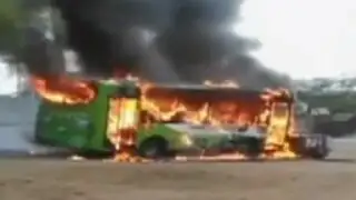 Piura: anciano muere tras ser arrollado por un bus en llamas