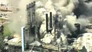 EEUU: gigantesco incendio destruyó refinería de petróleo