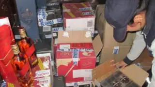 Autoridades incautan gran cantidad de licores de contrabando en Puno