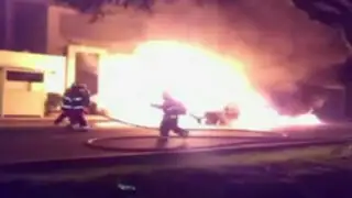 San Isidro: abogado y su familia salvan al escaparse de Audi en llamas
