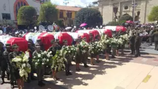 Huancayo: rinden homenaje a militares asesinados en el Vraem