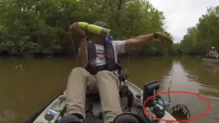 Hombre se lleva una gran sorpresa al “pescar” cocodrilo en EEUU