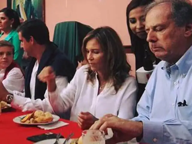 Alfredo Barnechea y su familia desayunaron chicharrones en local de Acción Popular