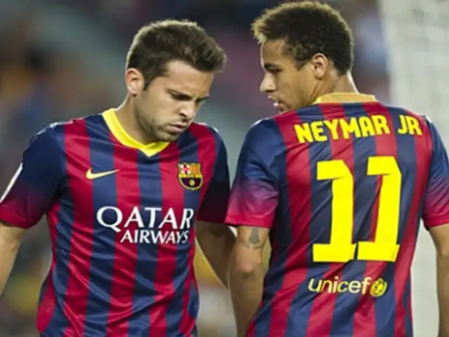 VIDEO: Neymar y las duras palabras contra Jordi Alba en pleno partido