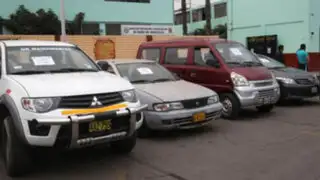 Recuperan 16 autos robados en Lima y comercializados en provincias