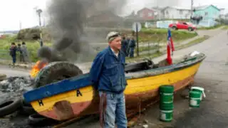 Pescadores intensifican sus protestas en Chile