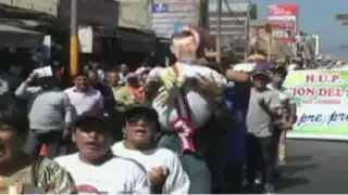Chimbote: ciudadanos protestan por construcción de Vía Evitamiento