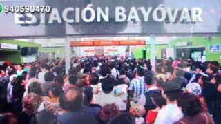 Metro de Lima: Estación Bayóvar a punto de colapsar por gran afluencia de público