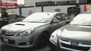 Policía Nacional recupera vehículos robados con placas clonadas