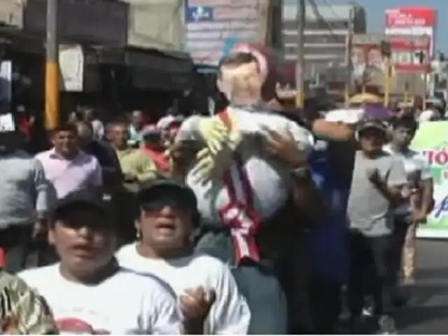 Chimbote: ciudadanos protestan por construcción de Vía Evitamiento