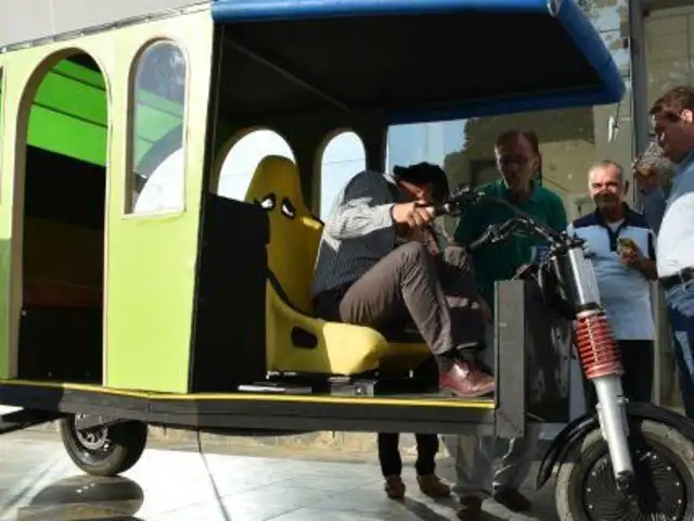 Pucallpa: alemán diseña mototaxi que funciona sin combustible