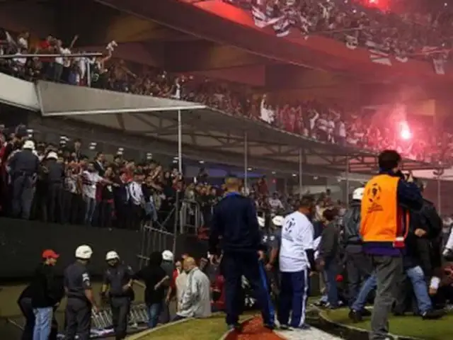 Brasil: hinchas cayeron de tribuna durante celebración de gol de Sao Paulo