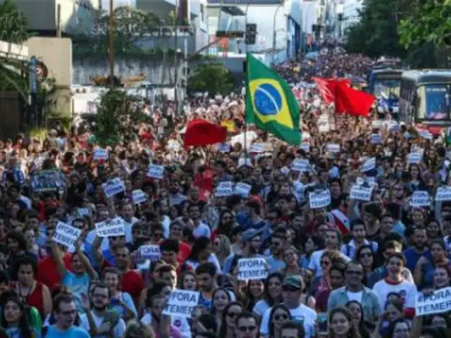 Brasil: se registran protestas contra presidente interino Michel Temer