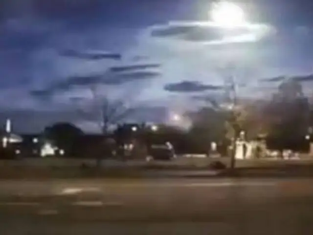 VIDEO: policía asegura haber grabado un supuesto meteorito en Estados Unidos