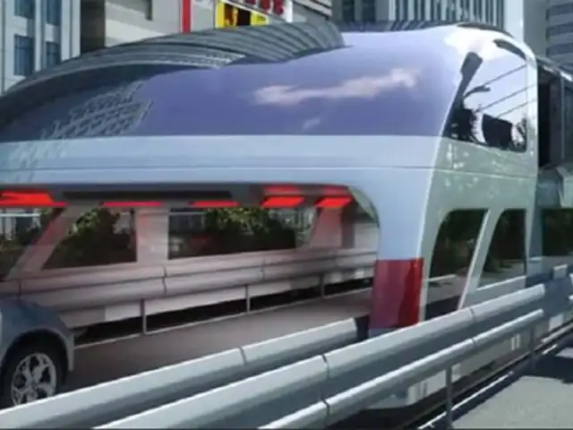 China: presentan ‘autobús del futuro’ que acabará con la congestión