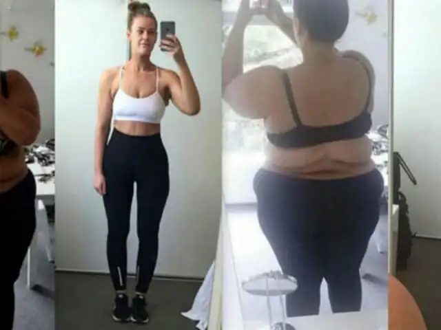 Increíble transformación: mujer bajó 88 kilos en 20 meses