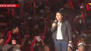 Keiko Fujimori cerró campaña con concurrido mitin en Villa El Salvador