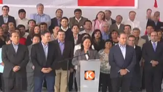 Keiko Fujimori: "Aceptamos democráticamente resultados de la ONPE"