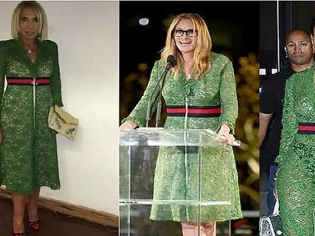 Laura Bozzo luce el mismo vestido que Rihanna y Julia Roberts