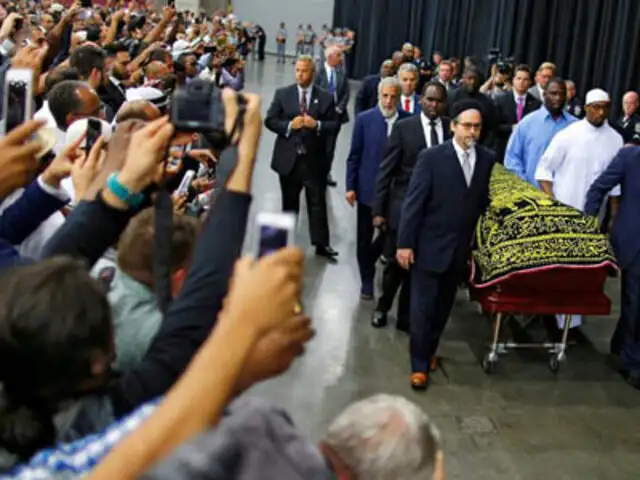 EEUU: unas 14 000 personas asisten al funeral de Muhammad Ali